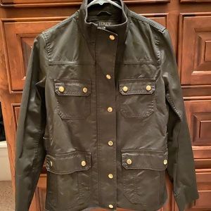 JCrew resin coated twill jacket